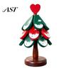 Christmas Tree Hot Pad Wooden Trivets, Durable Pine Wood Potholders with Storage Stand, Trivets for Pots Heat Resistant Foldable Countertop Protector