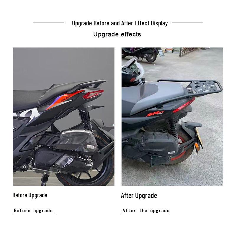 Модифицированный задний багажник для Aprilia SR GT200 - Аксессуары из высокоуглеродистой стали