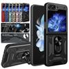 Armor Shockproof Case for Samsung Galaxy Z Flip 6 5 4 3 5G Cover with Ring Magnetic Holder Business Full Protection Cover