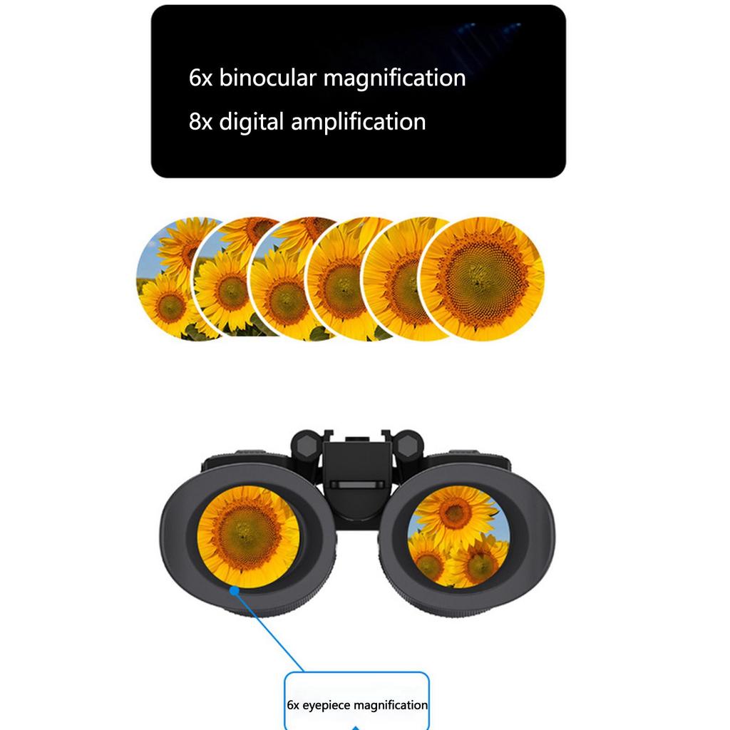 Крепящиеся на голову очки ночного видения Очки ночного видения с головным ремнем NV8300 3D-видение для ночной рыбалки