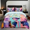 KPop D-Demon Hunters EU Single Halloween Costume Bedding Set - 2-3 Piece Comforter Quilt Duvet Cover Pillow Case Sets