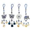 Evil Eye Blue Ward Off Evil Bead Tassel Bell Wind Chimes Pendant Amulet Mascot Feng Shui Home Wall Hanging Decor