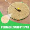 Портативный коврик-симулятор песочницы, ощущение настоящего песка, усиленная обратная связь, дно из TPR, ловушка для песка, тренажер