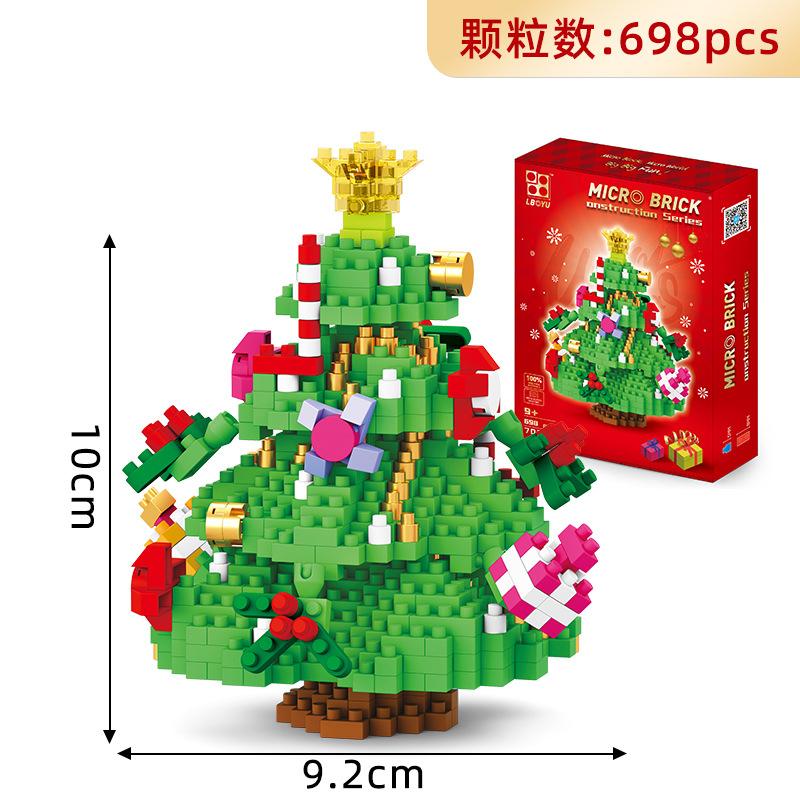 Santa Claus Action Figures Building Block DIY Assembly Kid Toy Snowman Diamond Building Blocks 2300pcs Bricks Design