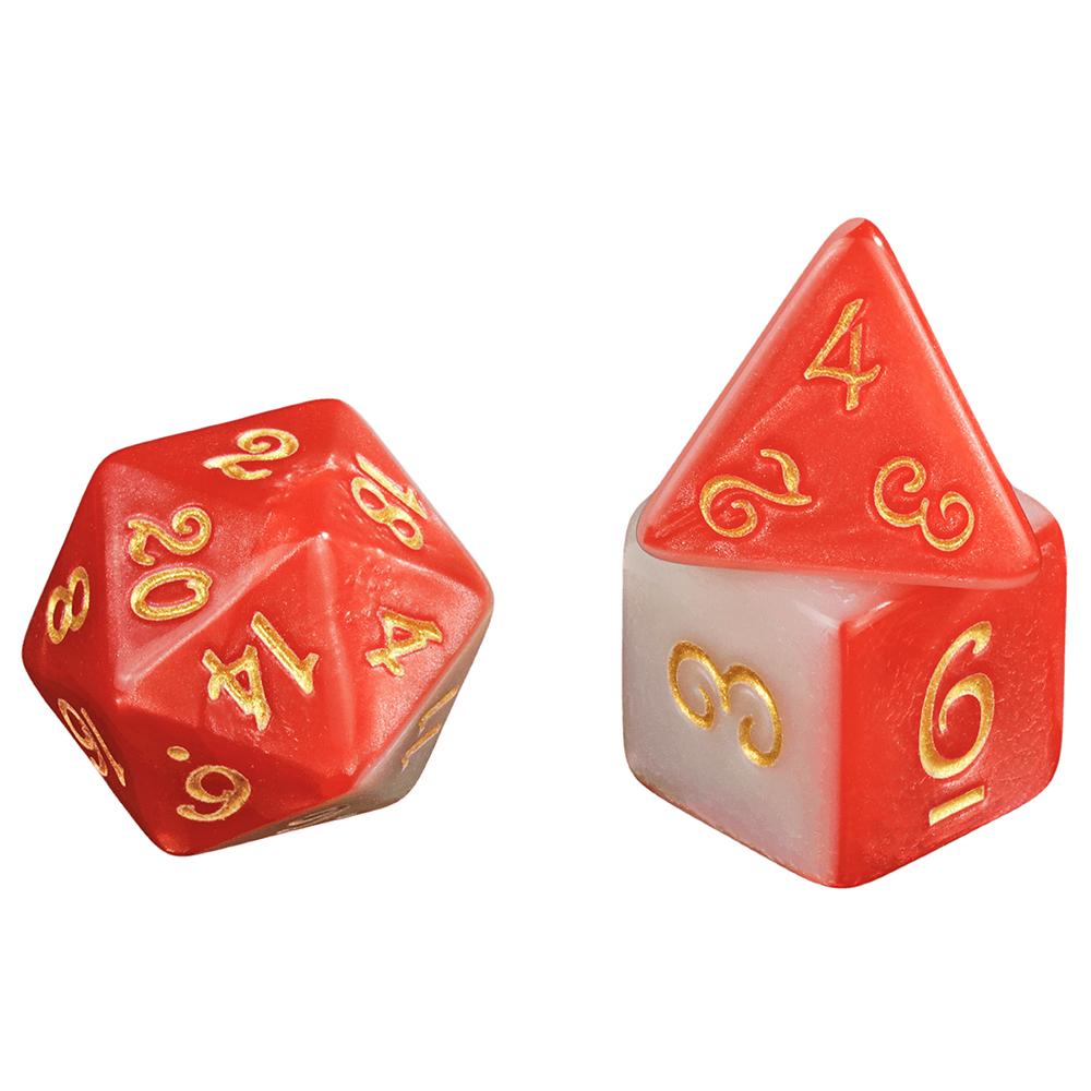 Набор многогранных кубиков DND, двухцветные кубики для DND RPG D4 D6 D8 D10 D12 D20, подарочная игрушка