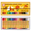 Цветные карандаши Sakura Craypas, 16 цветов, с резинкой (LP16R)