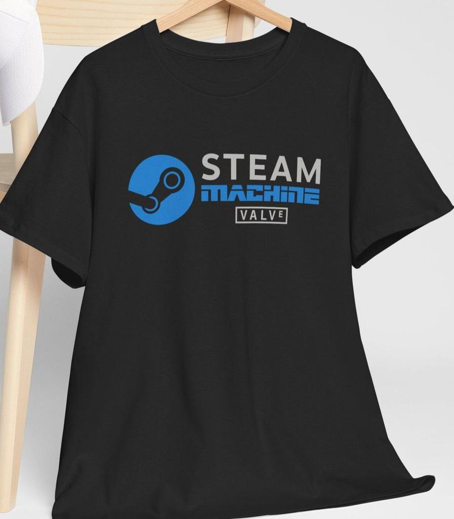 Игровая консоль Steam Machine Valve Игровой ПК Подарок геймеру deck ps4 ps5 xbox X Футболка Унисекс Хлопок Оверсайз Большой размер