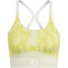 X Коллаборация Stella McCartney Спортивный бюстгальтер с принтом логотипа-буквы низкой поддержки Женское нижнее белье Желтый GL7581