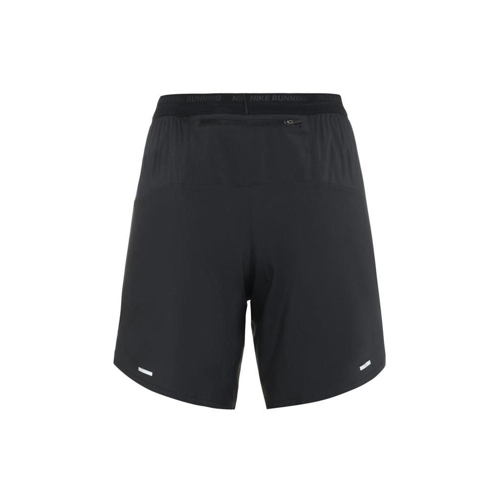 Nike Dri-FIT Solid Logo Print Straight Leg Quick-Dry Breathable Sports Shorts Men Bottoms Black DM4742-010