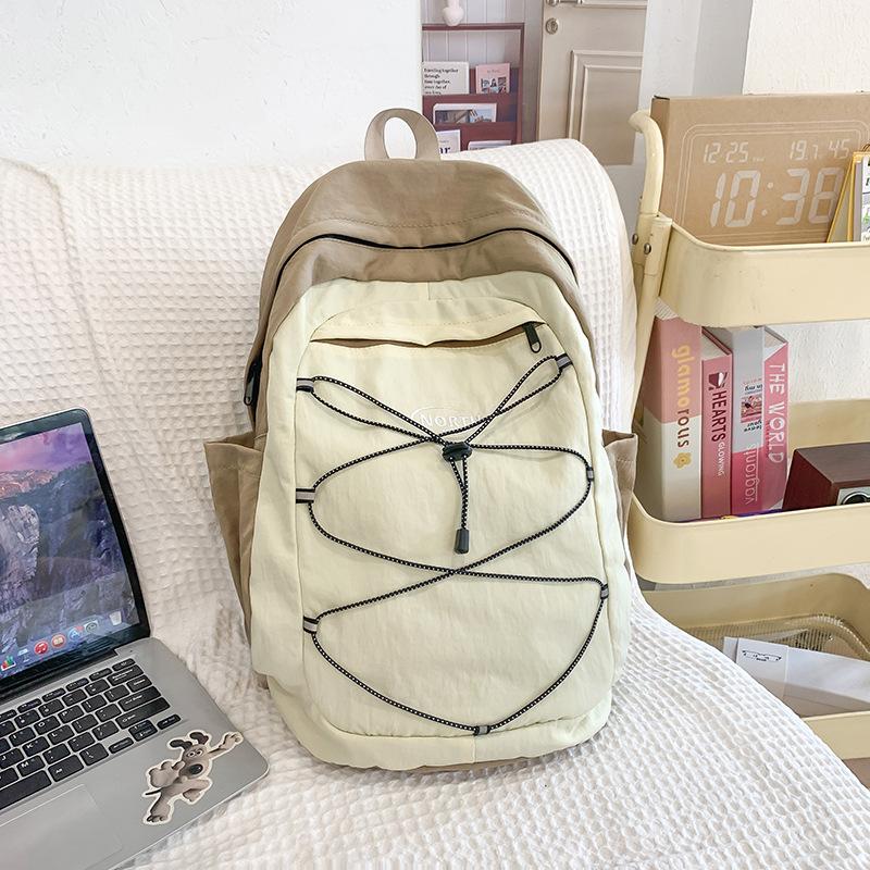 Милый рюкзак-мишка в корейском стиле, новая универсальная модель высокой ценности, в университетском стиле, контрастного цвета, большой вместимости, для путешествий