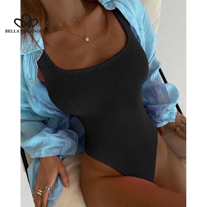 Sexy Women One Piece Swimsuit Swimwear Female Solid Push Up Thong Bather Bathing Suit Monokini Brazilian Swimming Suits