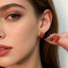 Милые Красные Серьги-Гвоздики Клубника Модные Сладкие Фруктовые Серьги-Гвоздики для Женщин