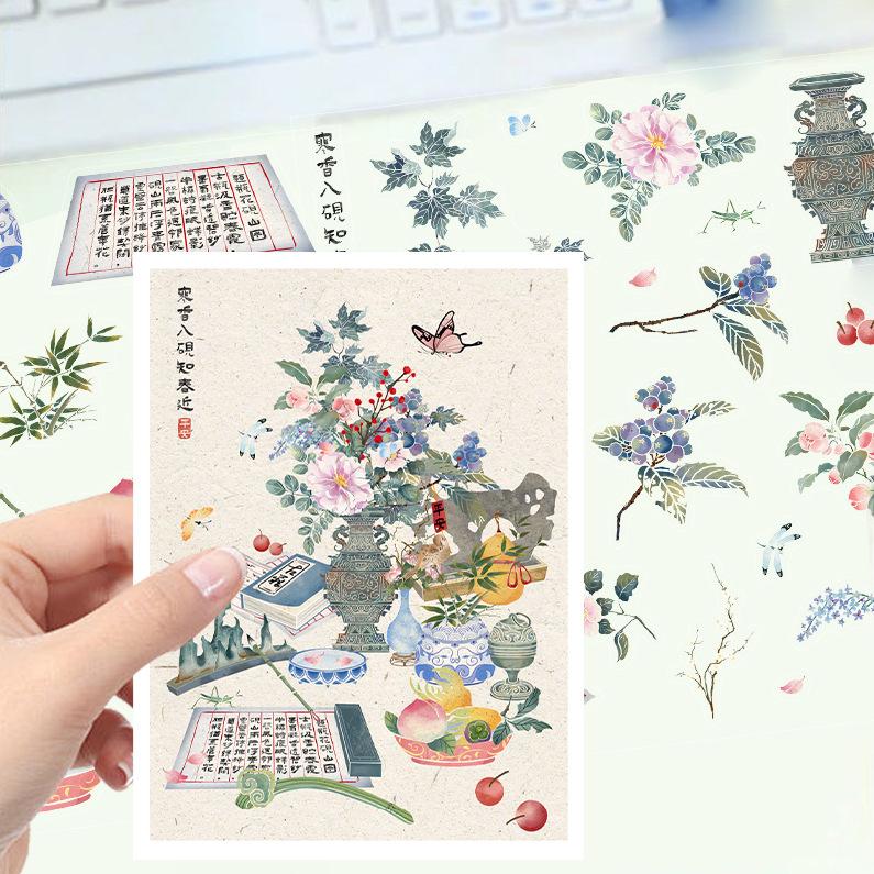 Cartoon Landscape Stickers Multiple Miniature World 3D Hut Unzip DIY Scene Manual Post