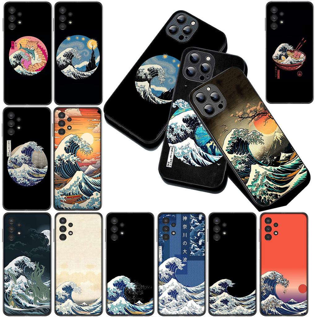 Casing for Motorola Moto G55 G45 G75 G85 G35 Edge 50 30 Fusion 40 NEO Ultra Pro Phone Cover Soft Case The Great Wave of Kanagawa
