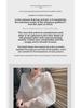 2024 French Style Puff Sleeve White Dress - Elegant Slim Fairy Princess Design