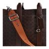 COACH WesleySignature 41 Finished Classic Presbyopia Print Design Tote Bag Tote Bag Shopping Bag Coated Canvas and Leather Handbag Large Men's Brown