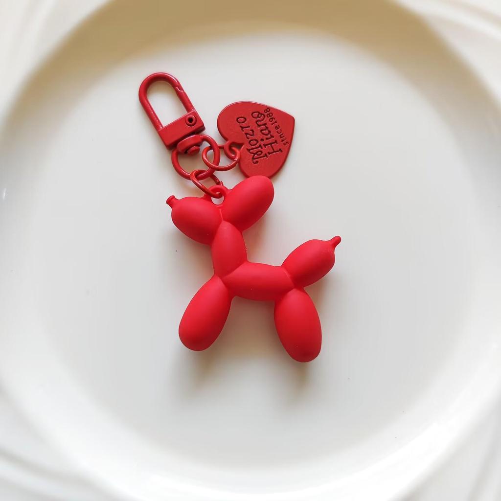 Брелок и подвеска в виде собаки из цветного акрилового воздушного шара для багажа, наушников и чехлов для телефонов