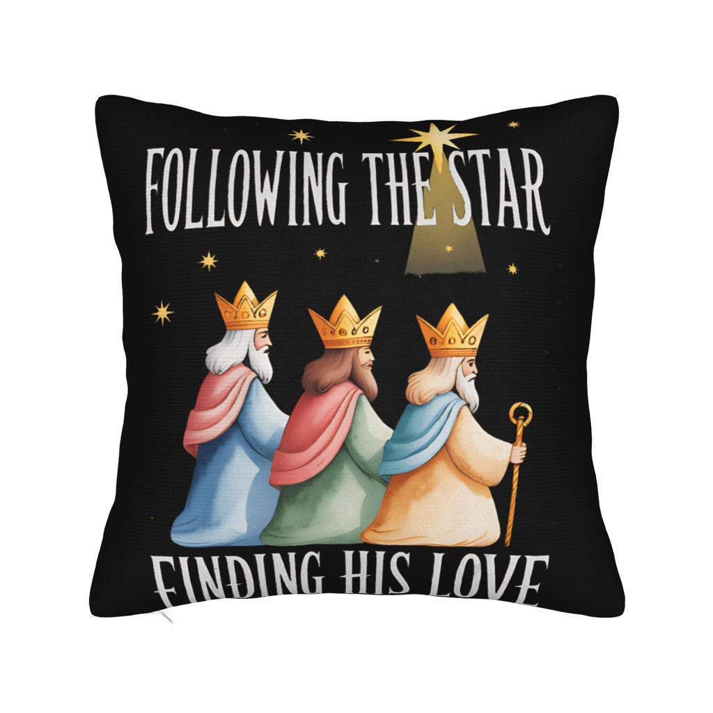 Día de los Reyes Magos Epifanía Three kings Pillow Cover Printed Cushion Cover Decor Throw Pillow Case Cover Home Multiple Sizes