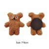 2 PCS Lovely Decal Cute Cartoon Magnet Refrigerator Sticker 3D Plush  Decals Bear Fridge Sticker