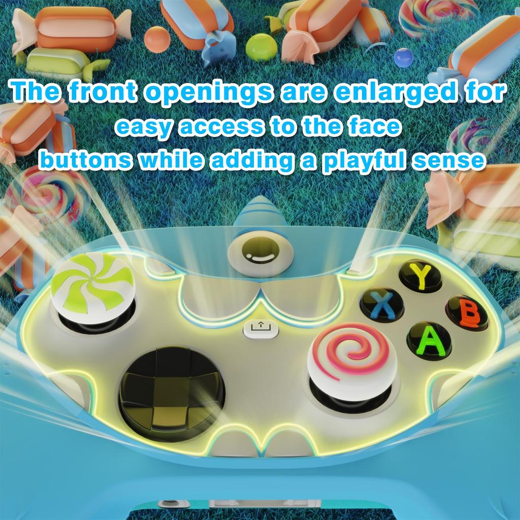 PlayVital Monoeye Monster Cute Silicone Cover для Xbox Series Grip Cover для Xbox Core Full поставляется с колпачком для джойстика и наклейкой для контроллера X/S,