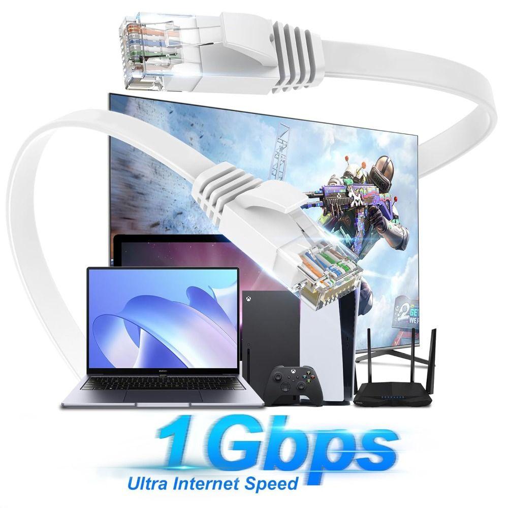 1000Mbps Support Ethernet Patch Cable Gigabit High Speed RJ45 Cable PC Connection