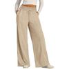Women's Spring Wide Leg Sweatpants Mid Waist Simple Casual Yoga Pants