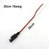 14AWG 18AWG Быстроразъемный медный кабель SAE Разъем питания Проводной кабель 10A 20A Крышка для солнечной панели Автомобильное расширение