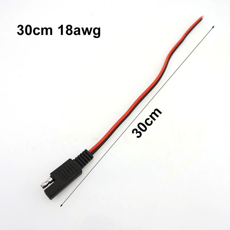 14AWG 18AWG Быстроразъемный медный кабель SAE Разъем питания Проводной кабель 10A 20A Крышка для солнечной панели Автомобильное расширение
