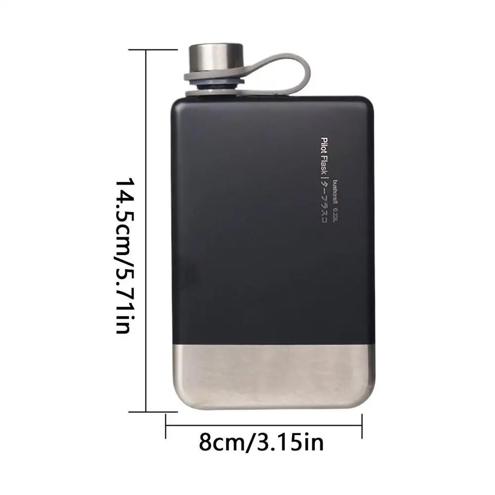 Плоские Бутылки для Воды для Путешествий Герметичные Компактные Бутылки для Воды Из Нержавеющей Стали Многоразовые Контейнеры для Алкоголя Пива Напитков