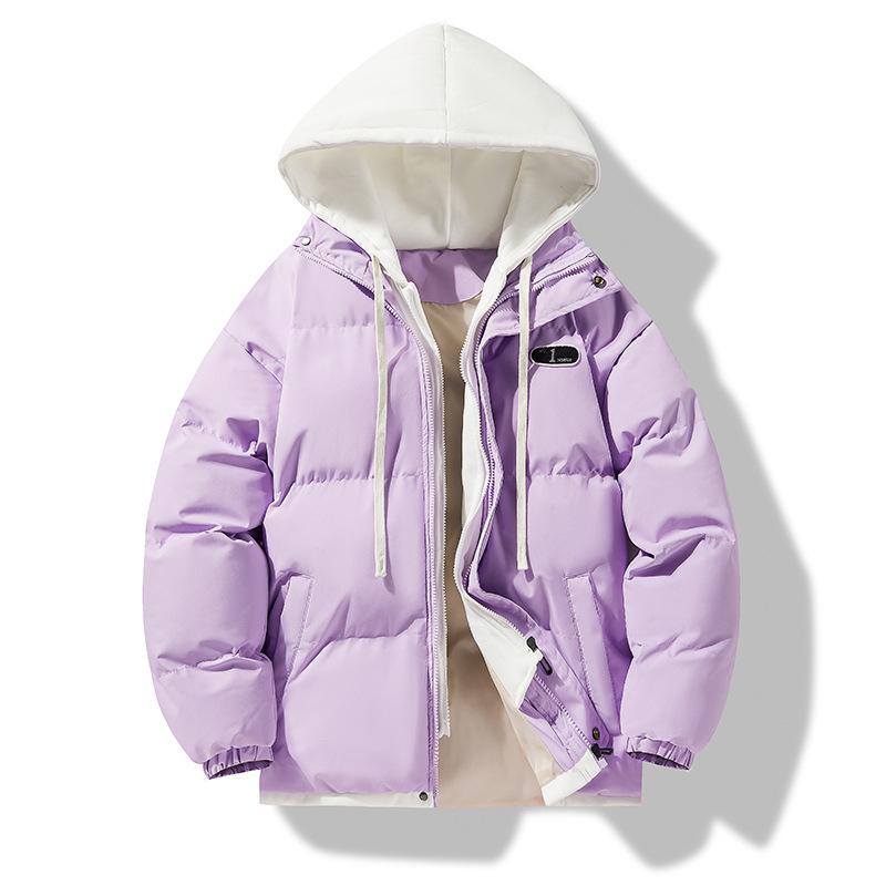 Men's Hooded Winter Thick and Warm Couple Style Cotton Jacket Coat