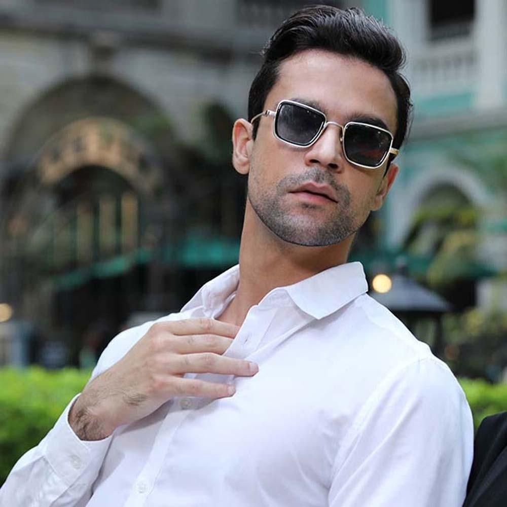 Indian Style Unisex Polarizing Lens Sunglasses Gradient Anti-UV Glasses  Summer