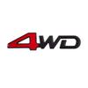 3D Металлический Логотип 4wd Эмблема Буквы Наклейка На крыло Багажник Автомобиля Значок Наклейка Аксессуары