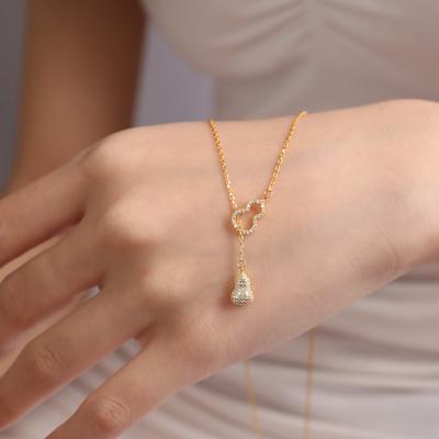 Ожерелье в национальном стиле с кисточкой из тыквы Niche Tassel, инкрустированной бриллиантами, для женщин с ощущением высокого класса, не выцветающая полая маленькая тыква