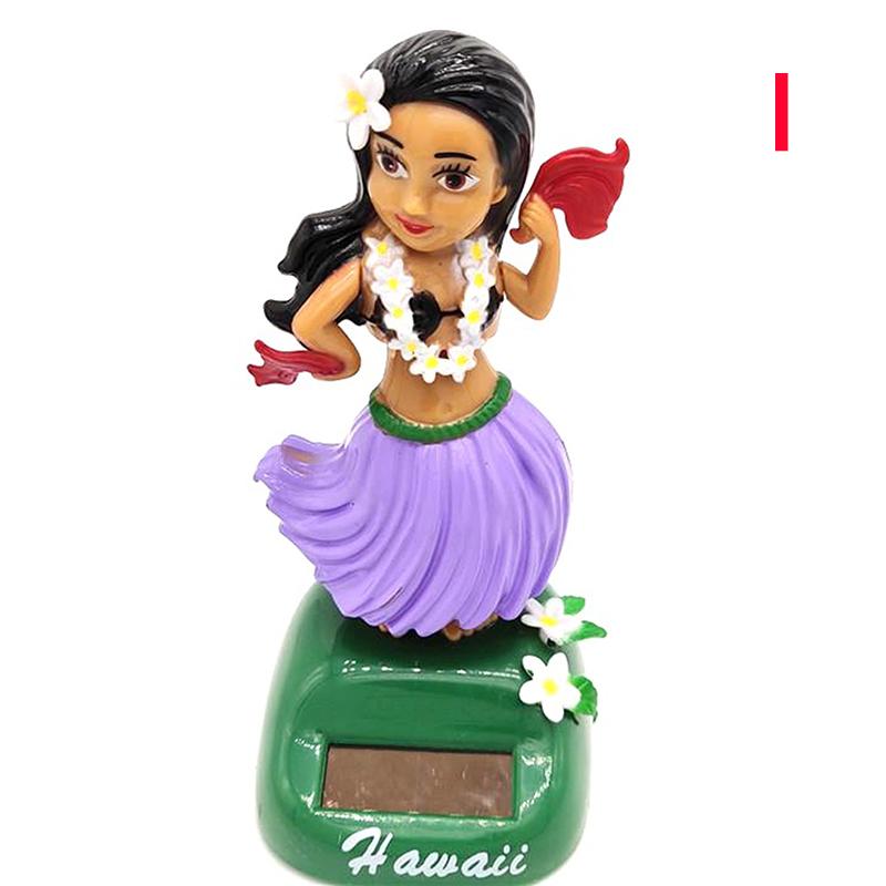 Автомобиль Декор Танцующая Кукла Солнечная Энергия Игрушка Гавайская Хула Девушка Трясущая Голову Орнамент