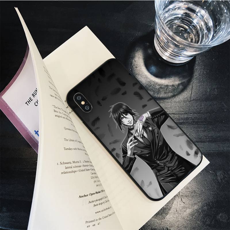 Чехол для телефона с рисунком «Черный дворецкий Себастьян Михаэлис» для iPhone 13 11 12 pro XS MAX 8 7 6 6S Plus X 5S SE 2020 XR