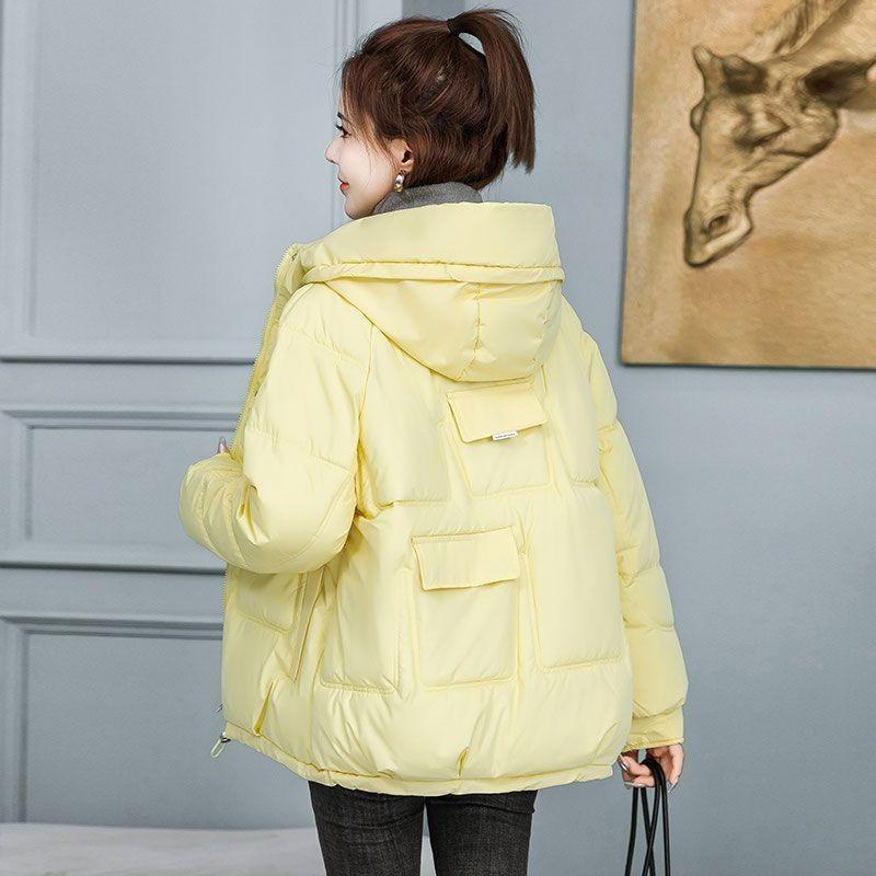 Winter Large Size Thin Thickened Bread Clothing Short Down Cotton Jacket Cotton Clothing Female Small Person Jacket
