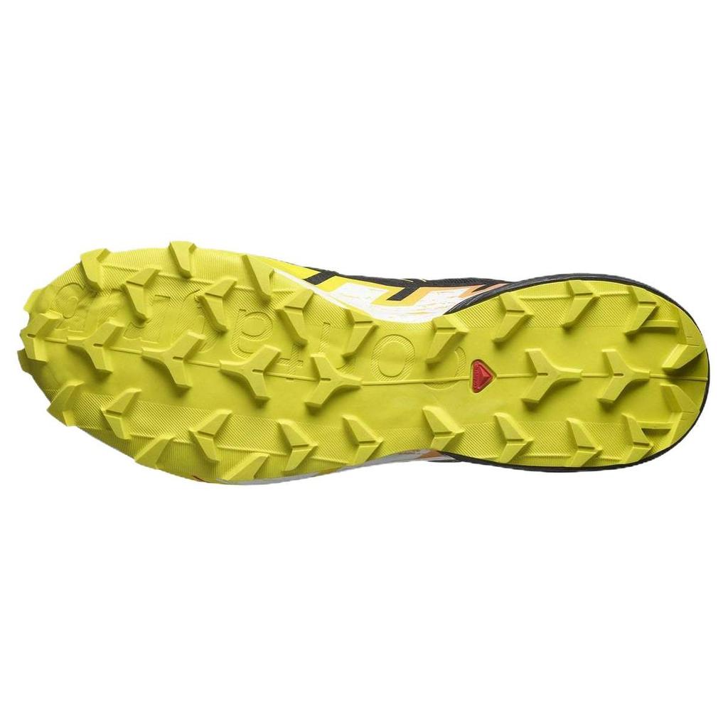 SALOMON Speedcross 6 Gtx Round Toe Lace-Up Shock Absorbing Non-Slip Wear-Resistant Waterproof Low-Top Running Shoes Men Sneakers Black Yellow 474654