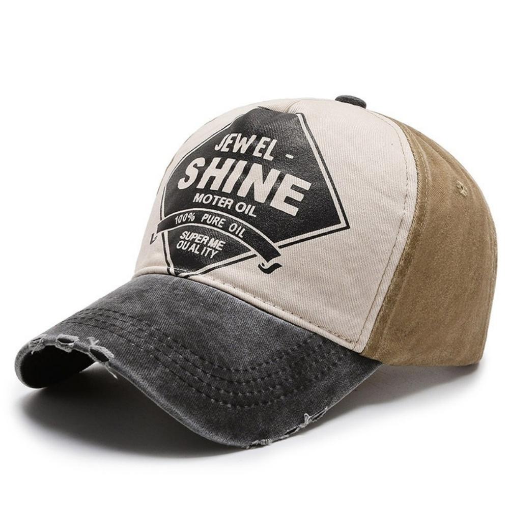 Винтажная бейсболка SHINE Весенне-летняя кепка Мужская Хлопок Стирка Весна Лето Кепка от солнца Регулируемая Повседневная кепка Женская