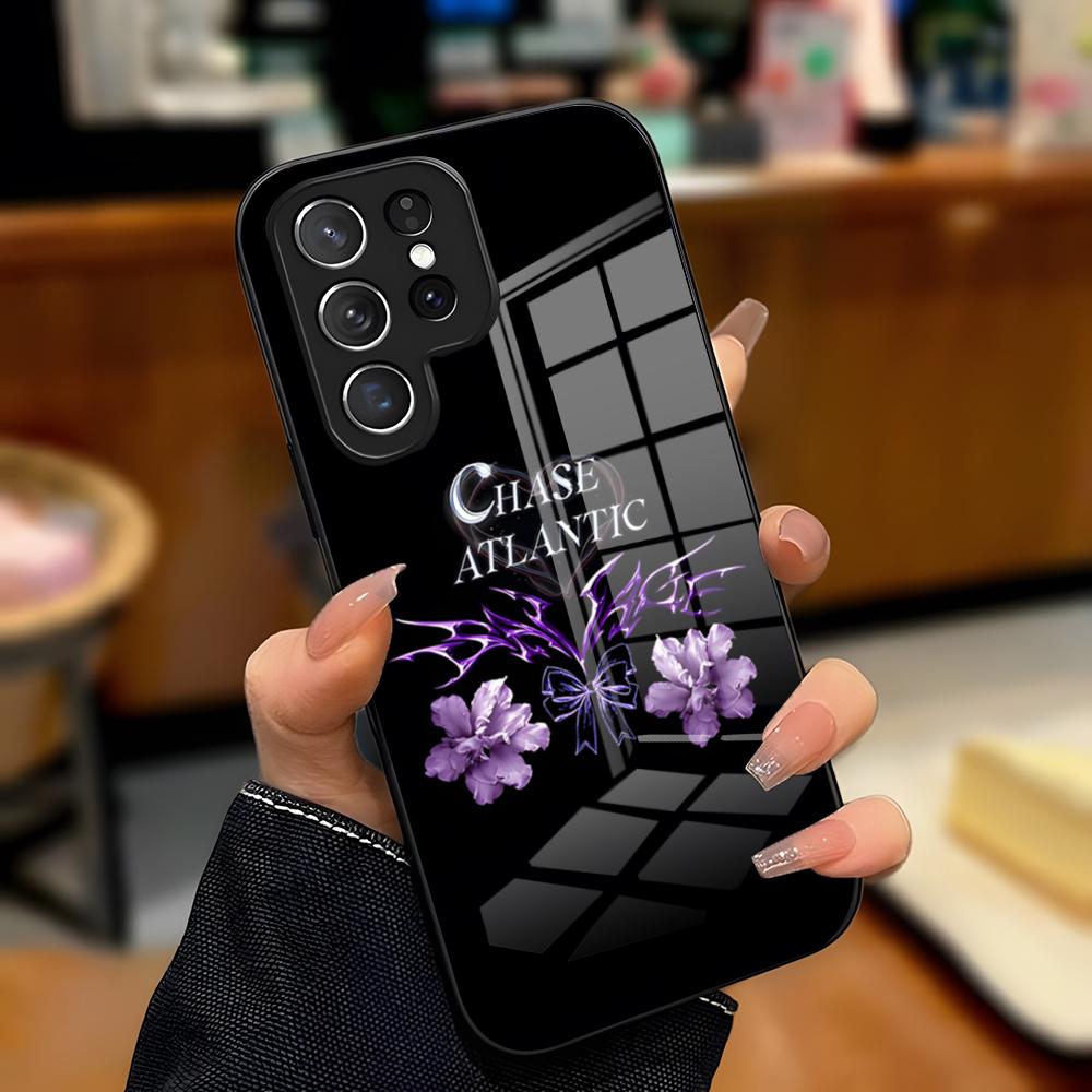Чехол для телефона C-Chase Atlantic Music для Samsung A25 A13 A33 5G A54 A36 A35 A56 A52 A14 Ударопрочный стеклянный чехол