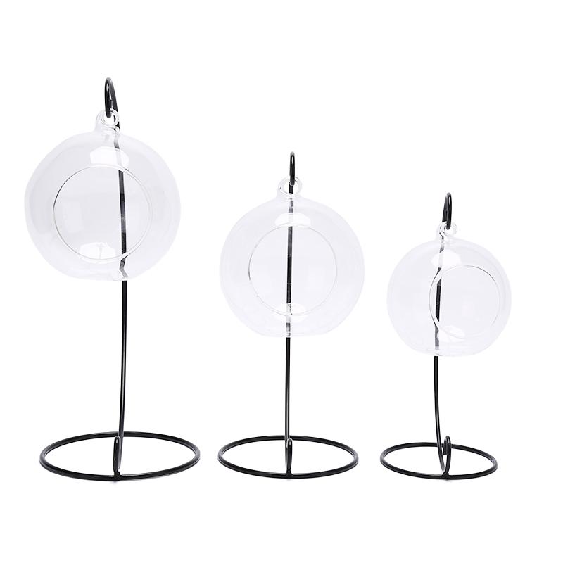 Прозрачный стеклянный шар, ваза, пейзажный террариум, сочный подвесной цветочный горшок, контейнер