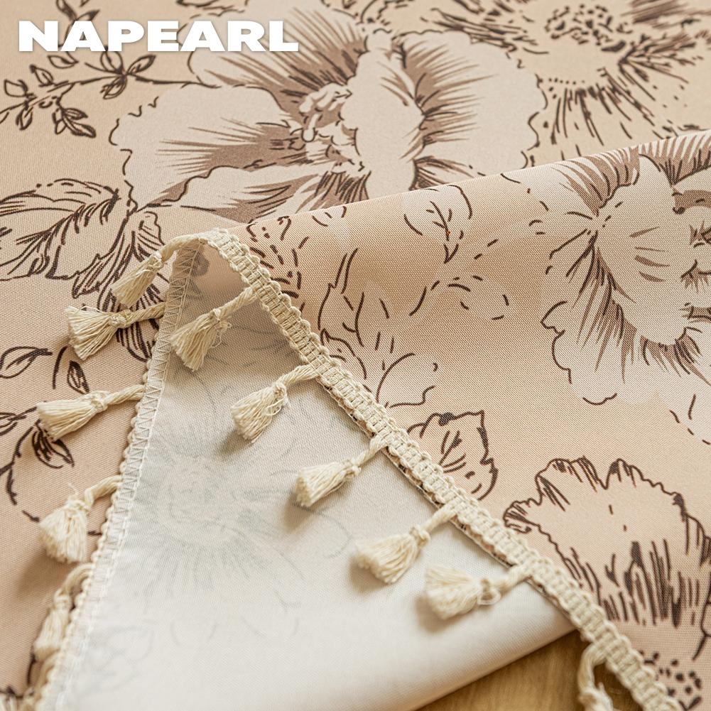 1 шт. NAPEARL Французские Ретро Нежные Печатные Шторы с Бахромой Полупрозрачные Шторы для Спальни Гостиной Окна Домашний Декор