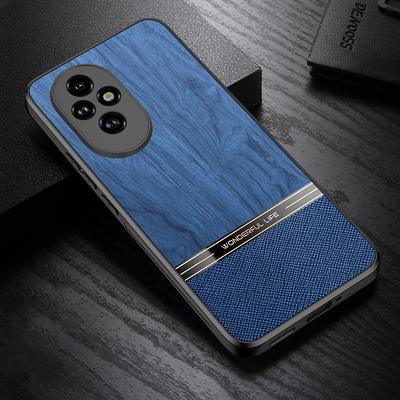 Чехол для Honor 200 Pro 5G с текстурой дерева и покрытием из кожи TPU, защитный чехол для телефона