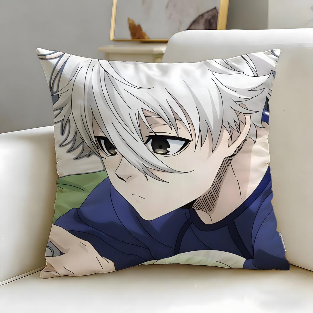 Популярный аниме Blue Lock Наволочка Мягкая и Легко стирающаяся – Универсальная для Дивана, Кровати, Путешествий и Офиса