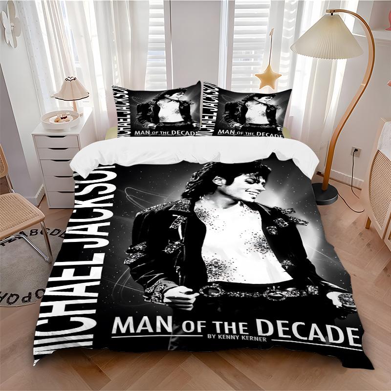 Michael Jackson Decade Legend Print 3Pcs Bedding Setduvet Cover With 2 Bedropillowcase Home Birthday Gift