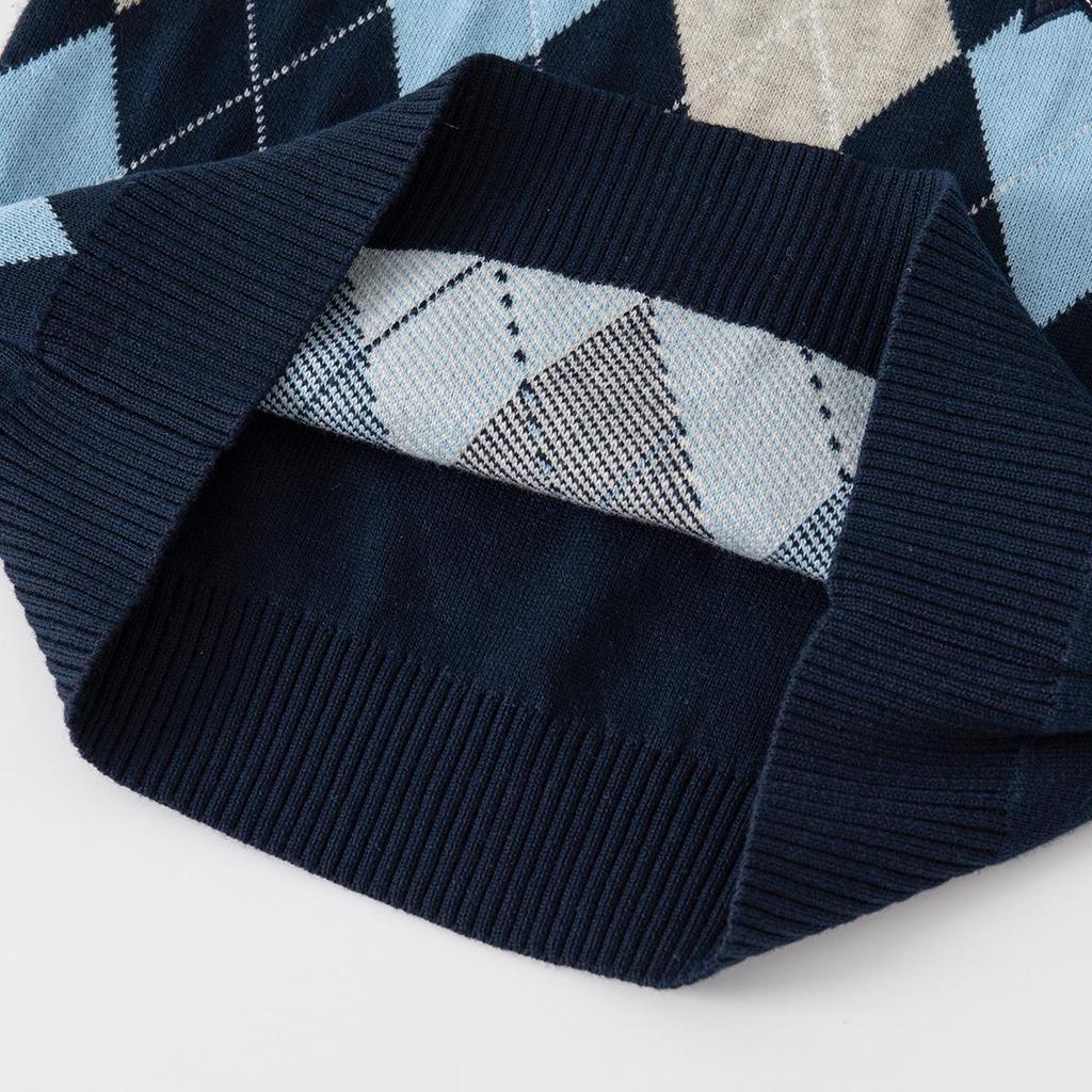 Boys' Plaid Autumn Sleeveless Vest - Trendy Casual Waistcoat