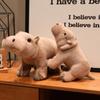 Forest Animal Hippopotamus Handmade Doll Cartoon Hippo Doll Plush Toy  Christmas Gift