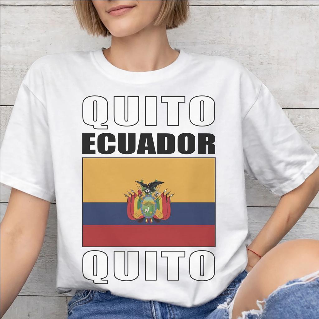 Unisex Unisex Ecuador Flag Shirt Pure Cotton New Arrival TShirt Top Clothing
