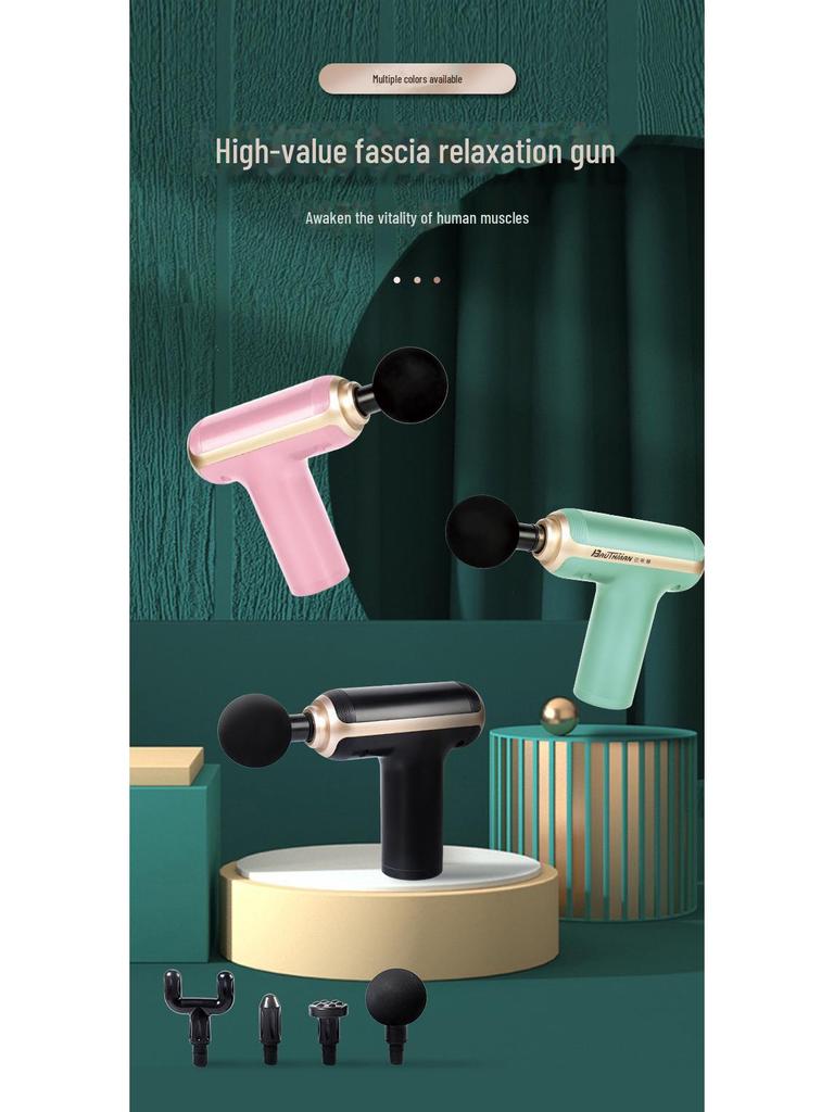 Женский портативный мини-фасциальный пистолет: Креативный электрический меридианный массажер для трансграничного здравоохранения