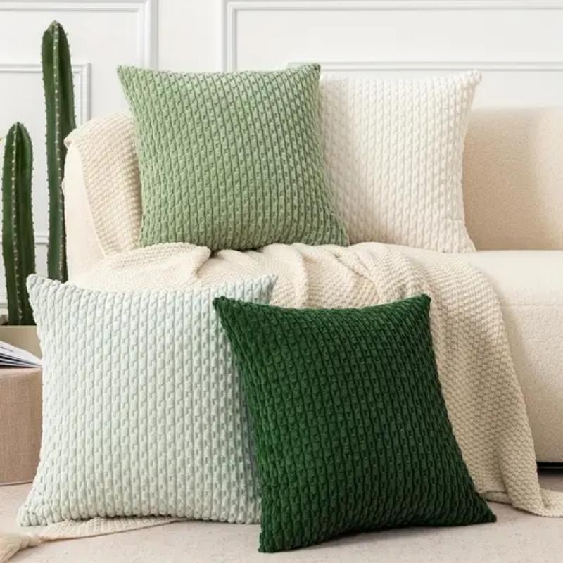 30-60см Плюшевая Полосатая Наволочка с Фитилем, Богемная Наволочка для Домашнего Декора для Сельского Фермерского Дома, Чехол для Спинки для Домашнего Декора