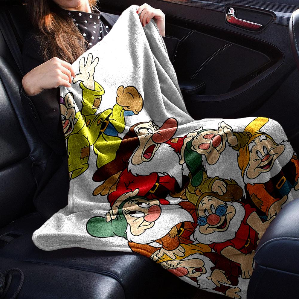 Seven Dwarfs Pyramid Blanket Soft Throw Blanket For Home Bedroom Bed Sofa Travel Office Solid Christmas Blanket